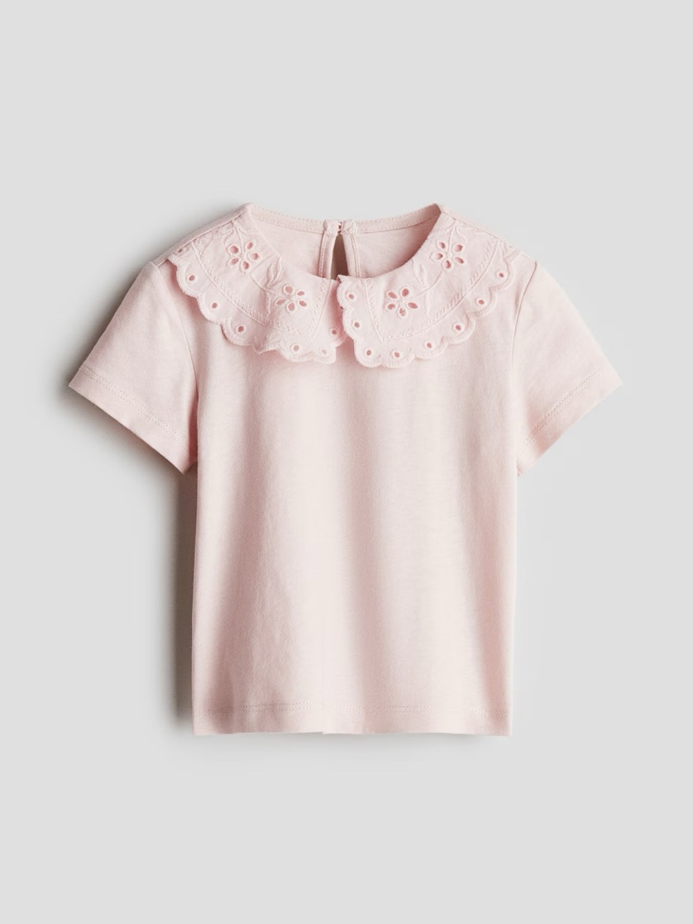 Eyelet Collared Top